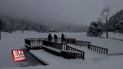 Gölcük Gölü buz tuttu