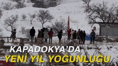 Kapadokya'da yeni yıl yoğunluğu