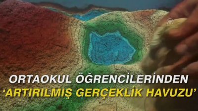 Ortaokul öğrencilerinden 'Artırılmış gerçeklik havuzu'