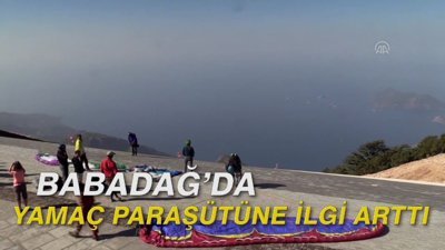Babadağ'da yamaç paraşütüne ilgi arttı