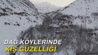 Dağ köylerinde kış güzelliği