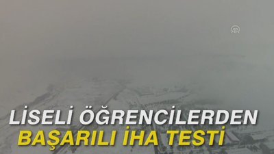 Liseli öğrencilerden başarılı İHA testi