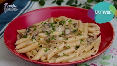 Kremalı Mantarlı Penne Tarifi