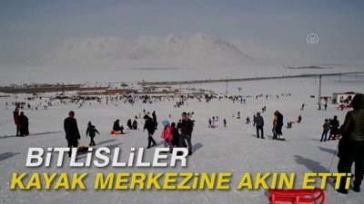 Bitlisliler kayak merkezine akın etti