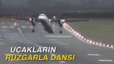 Uçakların rüzgarla dansı