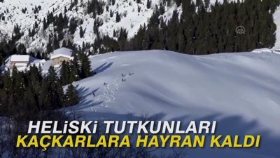 Heliski tutkunları Kaçkarlara hayran kaldı