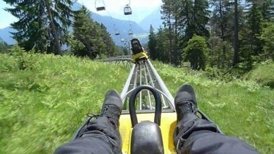 Hız trenleri roller coasterlar Alpler'de