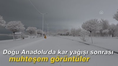Doğu Anadolu'da kar yağışı sonrası muhteşem görüntüler