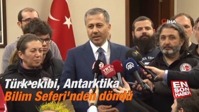 Türk ekibi, Antarktika Bilim Seferi'nden döndü