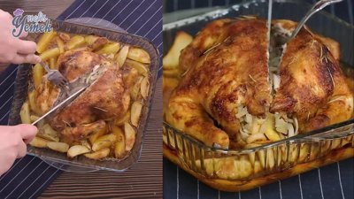 Fırında Bütün Tavuk Tarifi