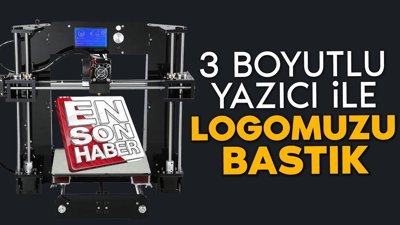 Anet A8 3 boyutlu yazıcı ile kendi logomuzu bastık