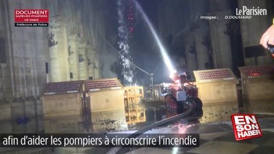 Notre Dame yangınına müdahale eden robot itfaiyeci