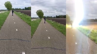 Macar gençlerin elektrikle tehlikeli oyunu