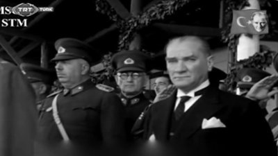 Atatürk'ün yapay zeka ile renklendirilmiş videosunun özgün hali