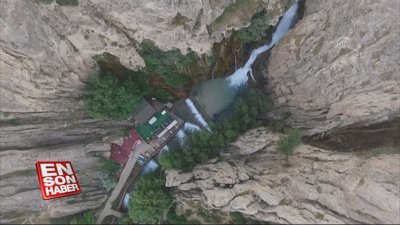 Bozkırın serin adresi: Günpınar Şelalesi