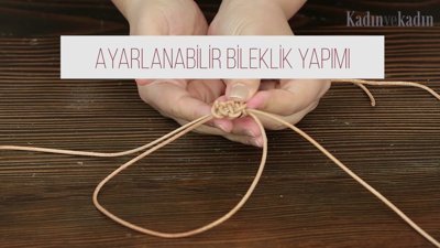 Ayarlanabilir bileklik-kolye yapımı