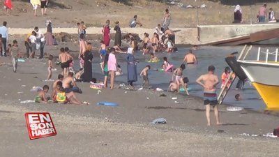 Bitlis'te vatandaşlar sahillere akın etti