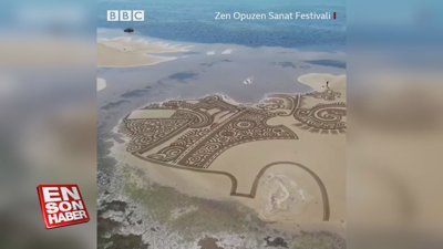 Birkaç saatlik ömrü olan dev sanat eserleri