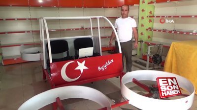 Hayali olan uçan arabayı 15 bin liraya yaptı