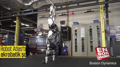 Boston Dynamics'in robotu Atlas'tan akrobatik şov