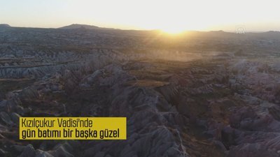 Kızılçukur Vadisi'nde gün batımı bir başka güzel