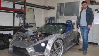 Kendi yerli otomobilini üreten Sivaslı