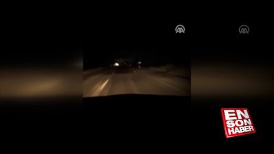 Karaman'da canlı yayın yapan sürücü kaza geçirdi