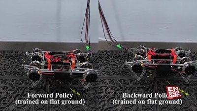 Kendi kendine yürümeyi öğrenen robot