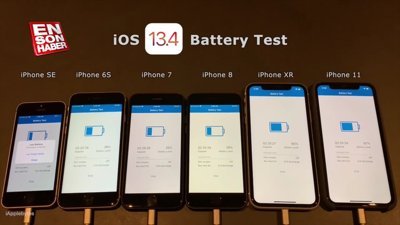 iOS 13.4 batarya performans testi