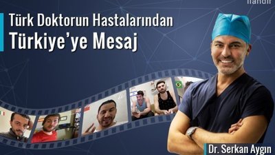 Türkiye'de Saç ektiren yabancılardan Türkçe mesaj