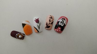 Tırnaklarınızda çeşit çeşit desenler