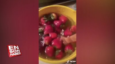 Sosyal medyadaki çilek deneyi, izleyenleri şaşırttı 