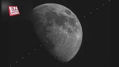 Uluslararası Uzay İstasyonu Ay'ın önünden böyle geçti