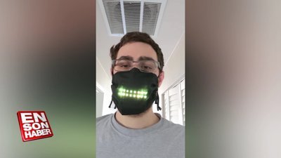 İngiliz oyun tasarımcısı LED ışıklı maske tasarladı