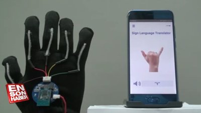 İşaret dilini konuşma diline çeviren eldiven