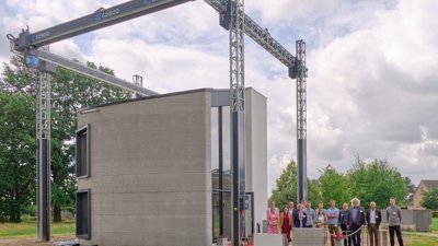 3 boyutlu yazıcı ile iki katlı ev inşa edildi