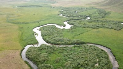  Faraşin Yaylası'nda yılan gibi kıvrılan dev menderesler