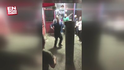 Trabzon'da top yerine karpuza kafa atan adam