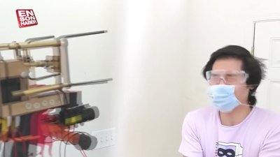 YouTuber Allen Pan'in geliştirdiği maske tabancası
