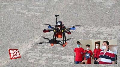 Lise öğrencileri geliştirdikleri İHA ile savunma sanayisine göz kırptı