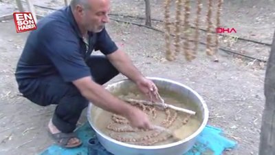 Elazığ'da köylülerin orcik mesaisi