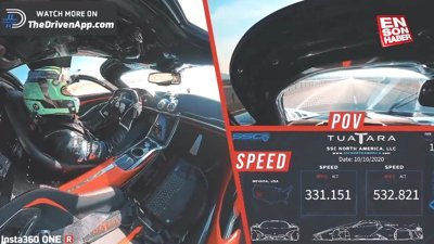  SSC Tuatara, dünyanın en hızlı otomobili oldu