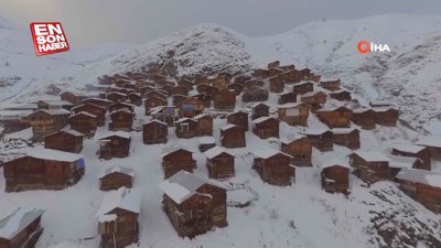 Artvin'de kar manzarası