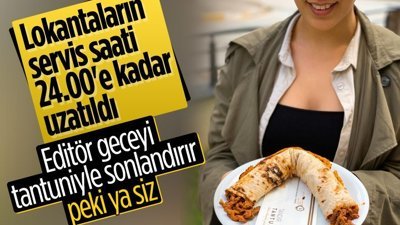 Lokantalar, saat 24.00’e kadar paket servis yapabilecek