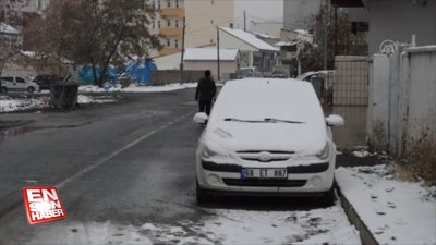 Ağrı Eleşkirt'te kar yağışı