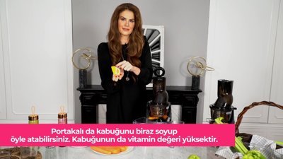 Kuvings katı meyve sıkacağı ile bağışıklık güçlendirici içecek