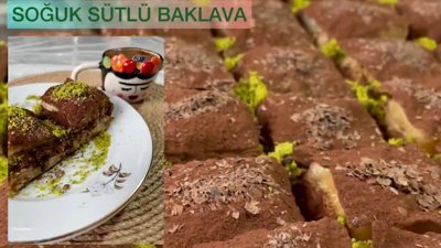 Soğuk sütlü baklava tarifi 