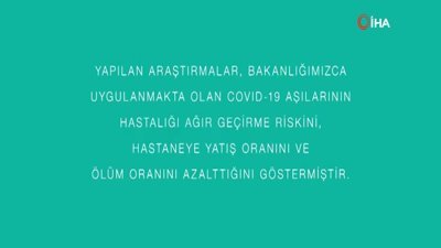 Bakan Koca'dan aşı için kamu spotu
