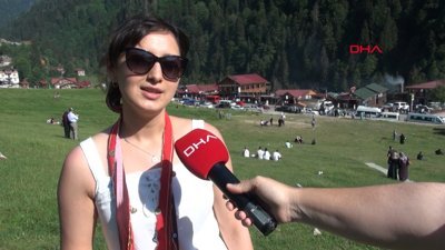 Ayder Yaylası'nda tatilci yoğunluğu