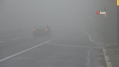 Bolu Dağı’nda sağanak ve sis etkili oluyor
